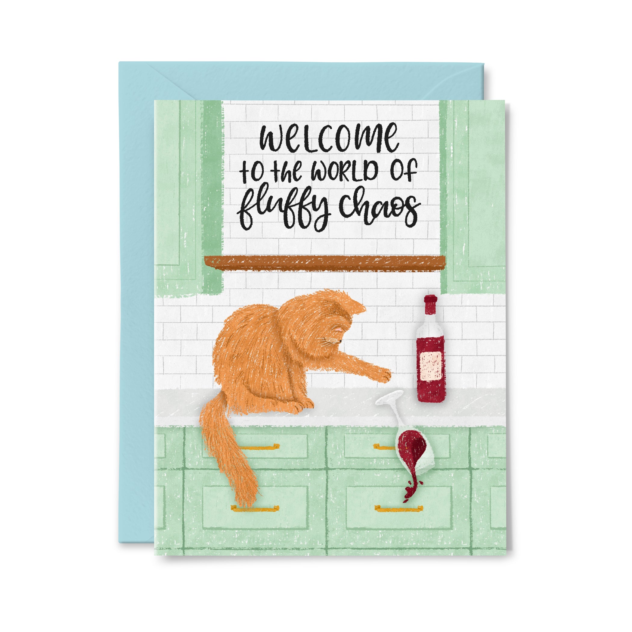 Cat Adoption Greeting Card