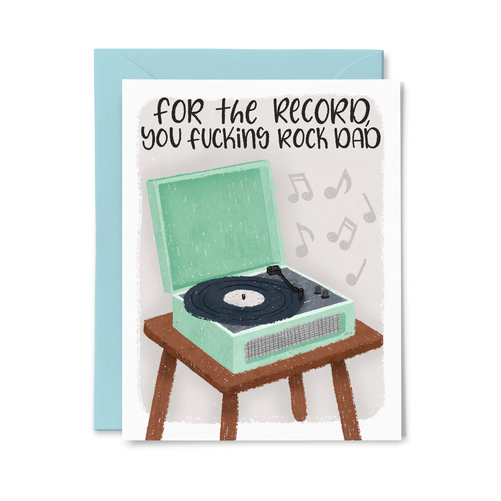 You Fucking Rock Dad Greeting Card