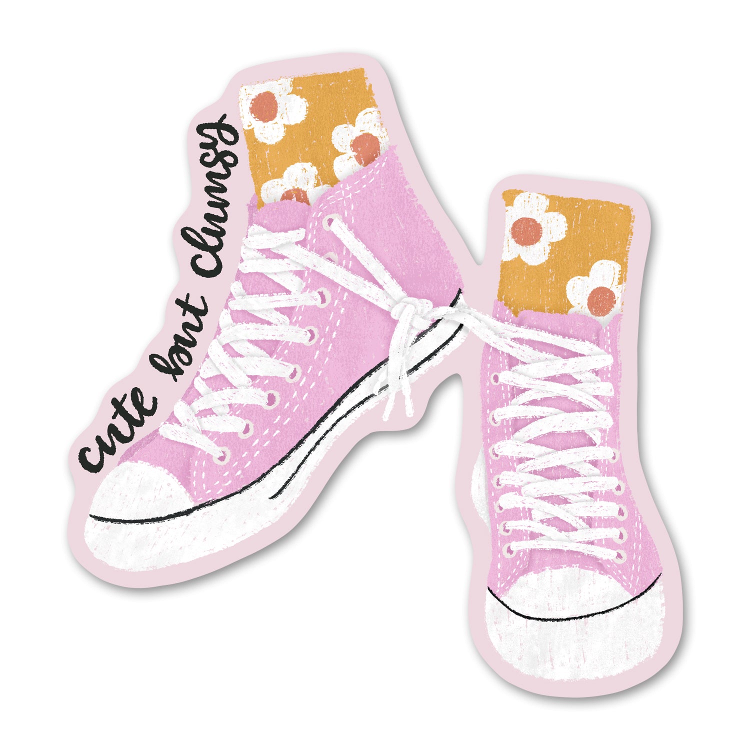 Cute but Clumsy Sticker