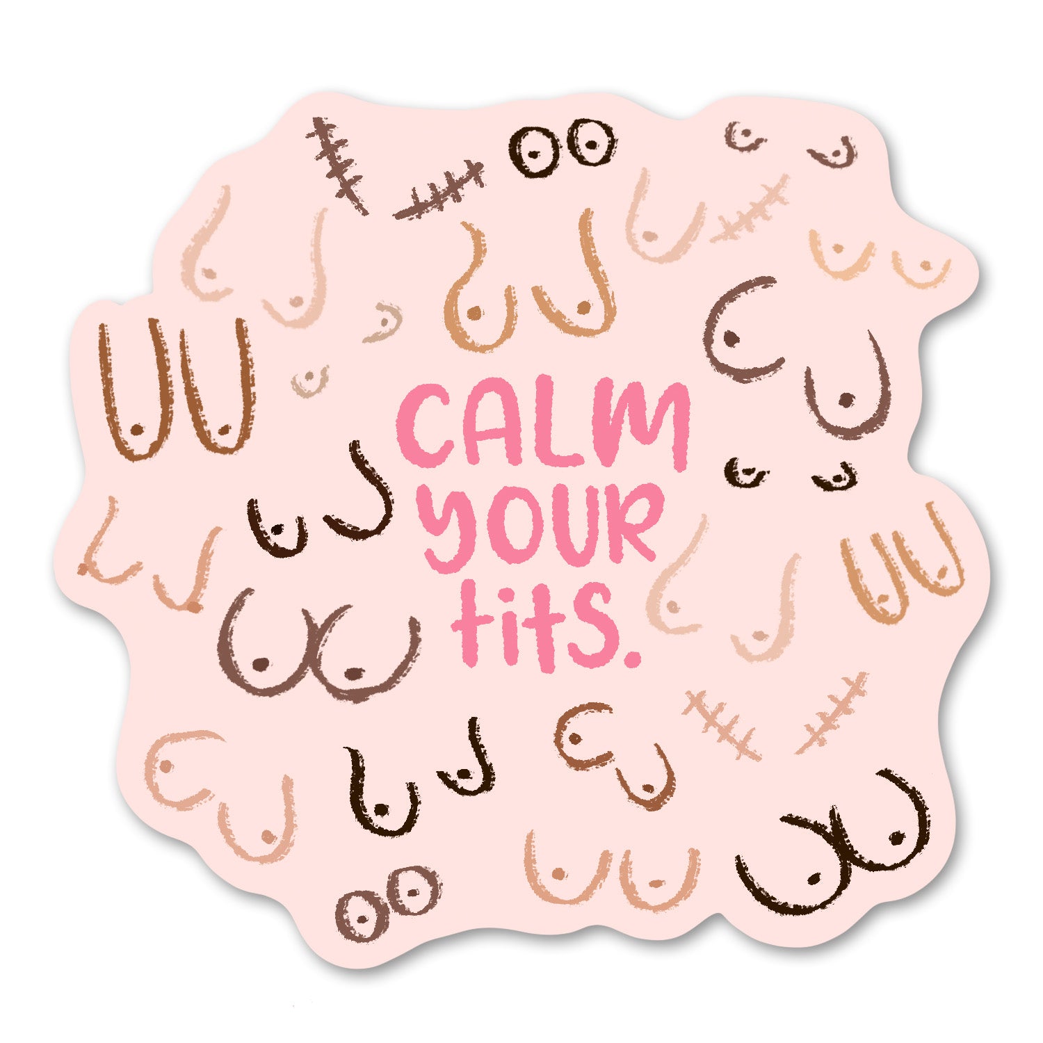 Calm Your Tits Sticker