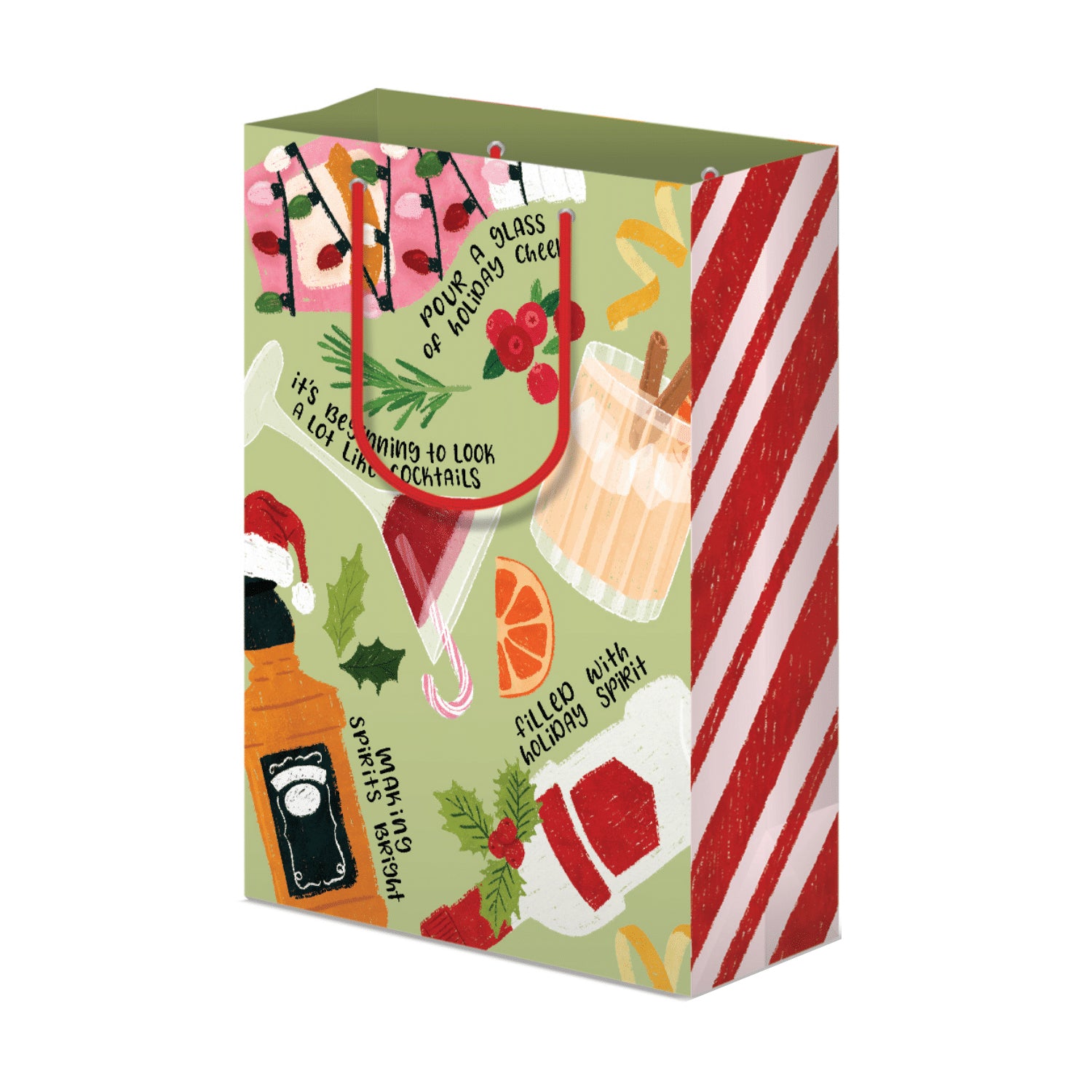 Holiday Booze Christmas Gift Bag