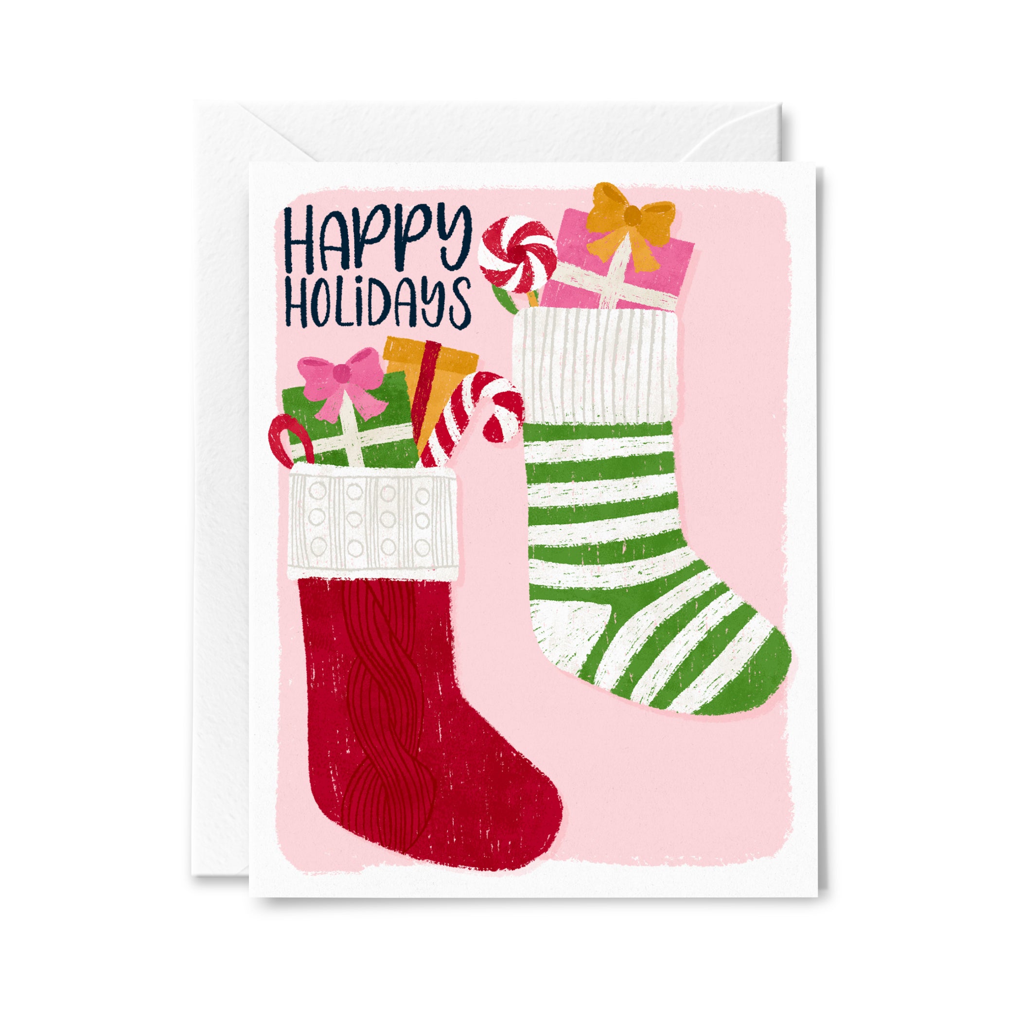 Christmas Stockings Greeting Card