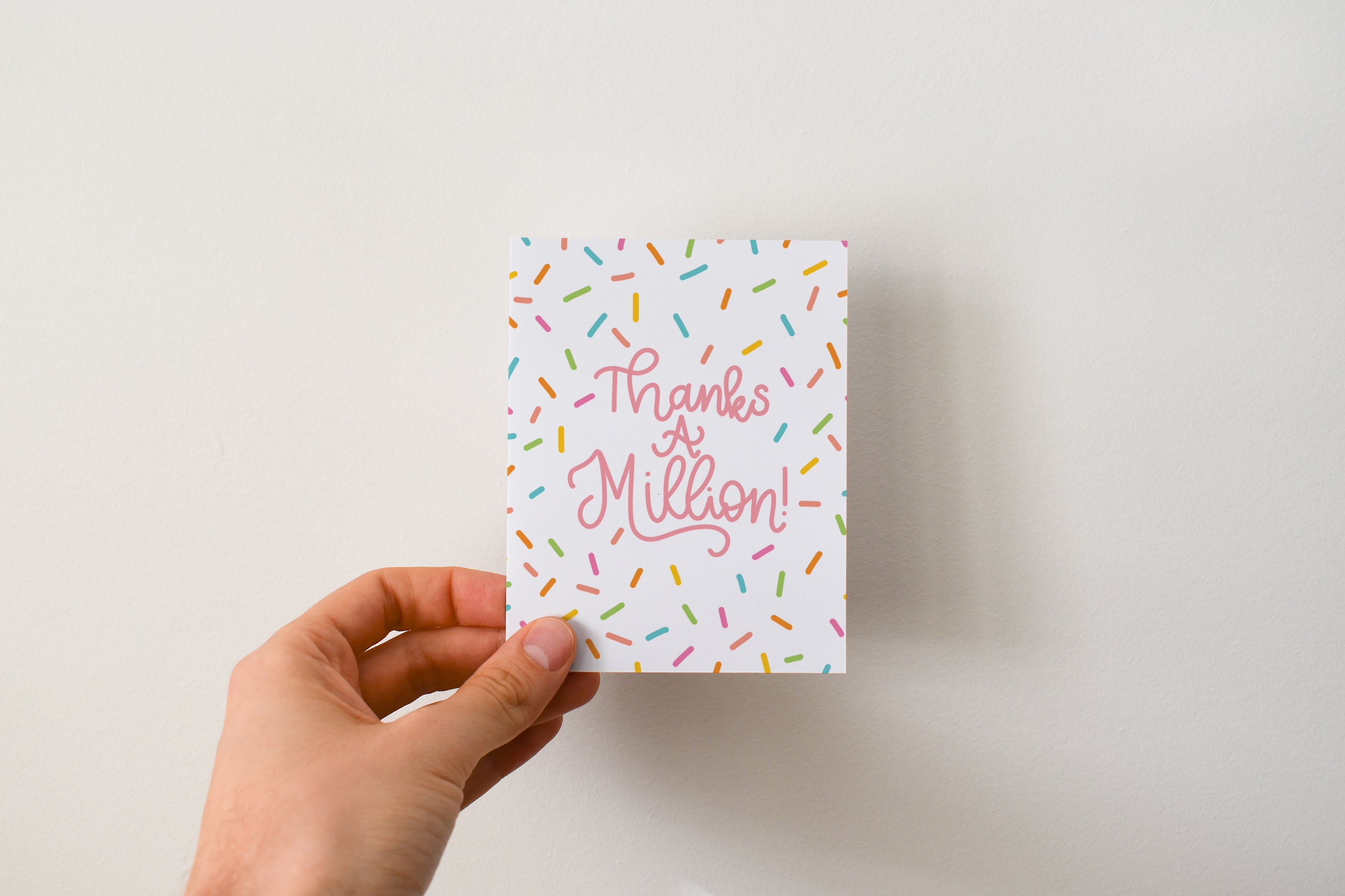 Confetti Thank You Greeting Card
