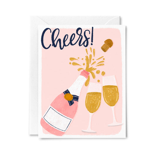 Cheers Champagne Greeting Card
