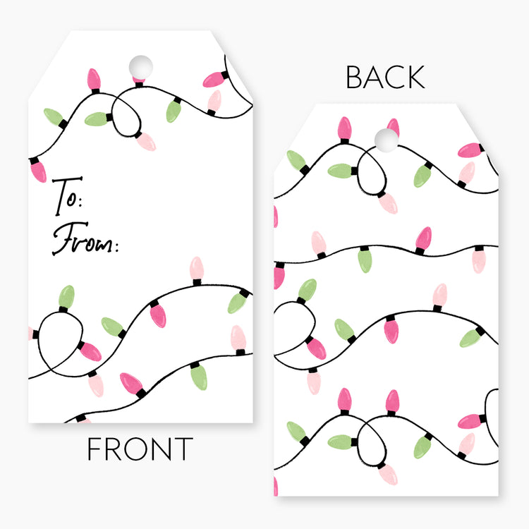 Christmas Lights Gift Tag Set