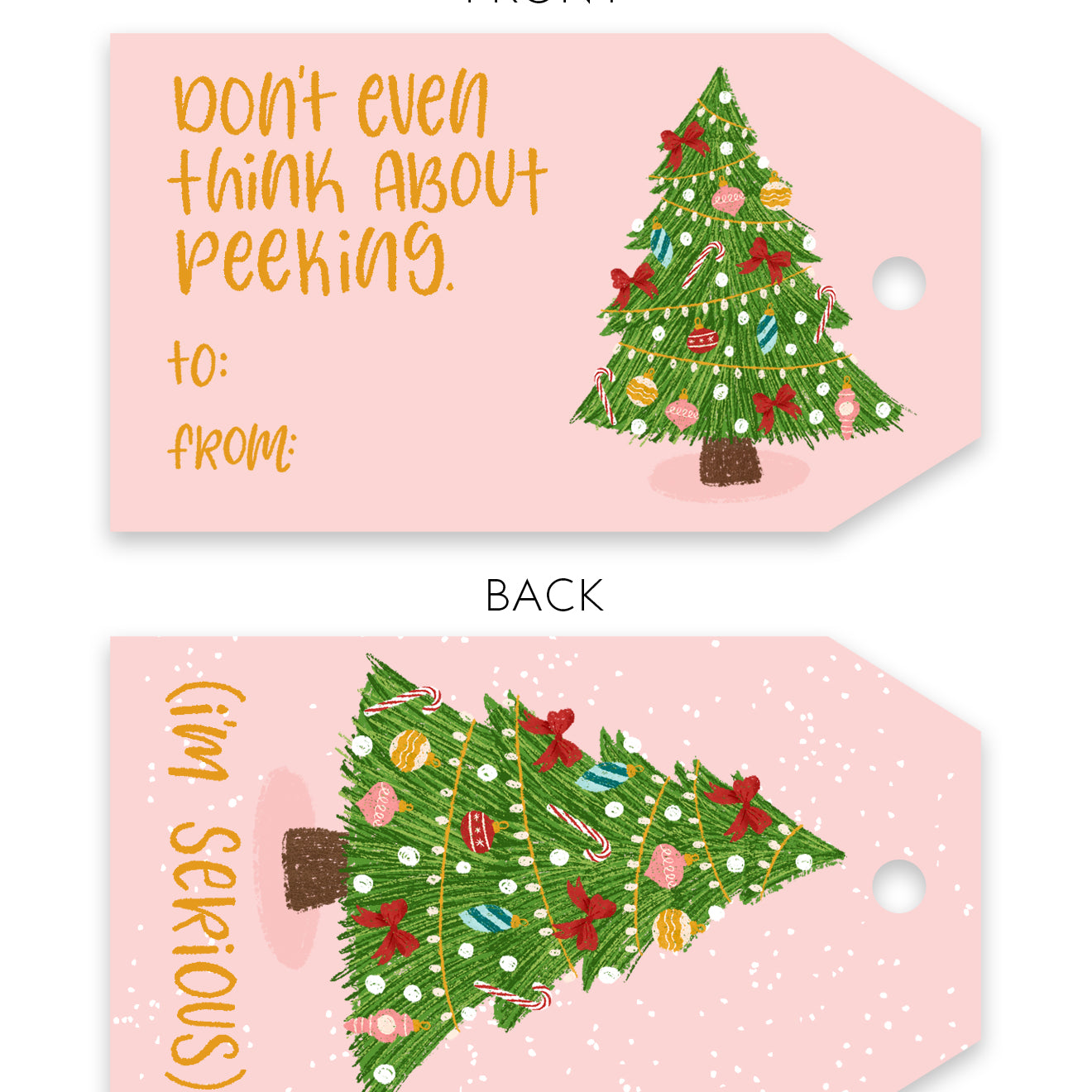 No Peeking Gift Tag Set