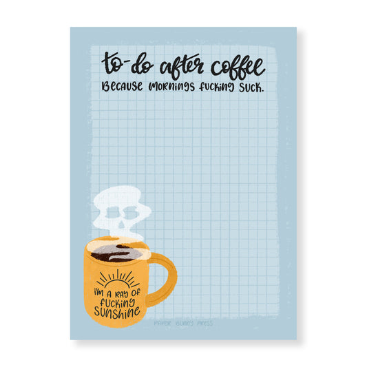 To-do After Coffee Notepad