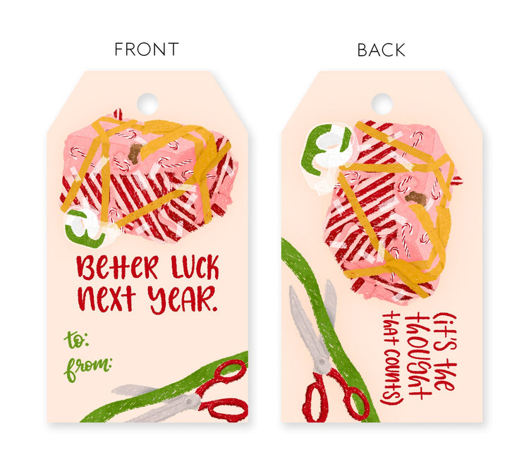 Better Luck Next Year Gift Tag Set