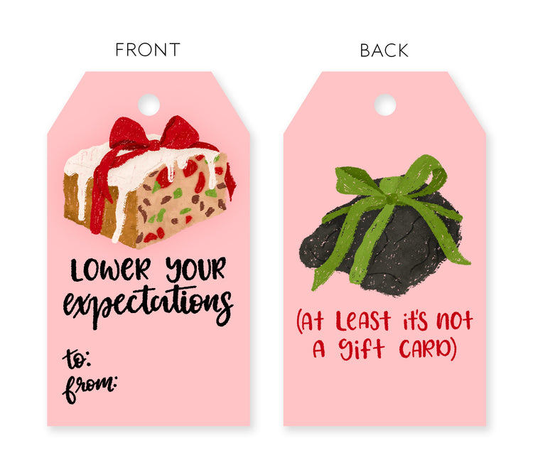 Lower Your Expectations Gift Tag Set