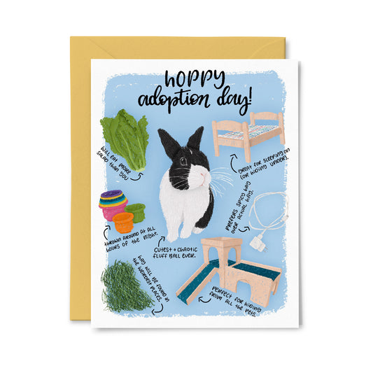 Bunny Adoption Greeting Card