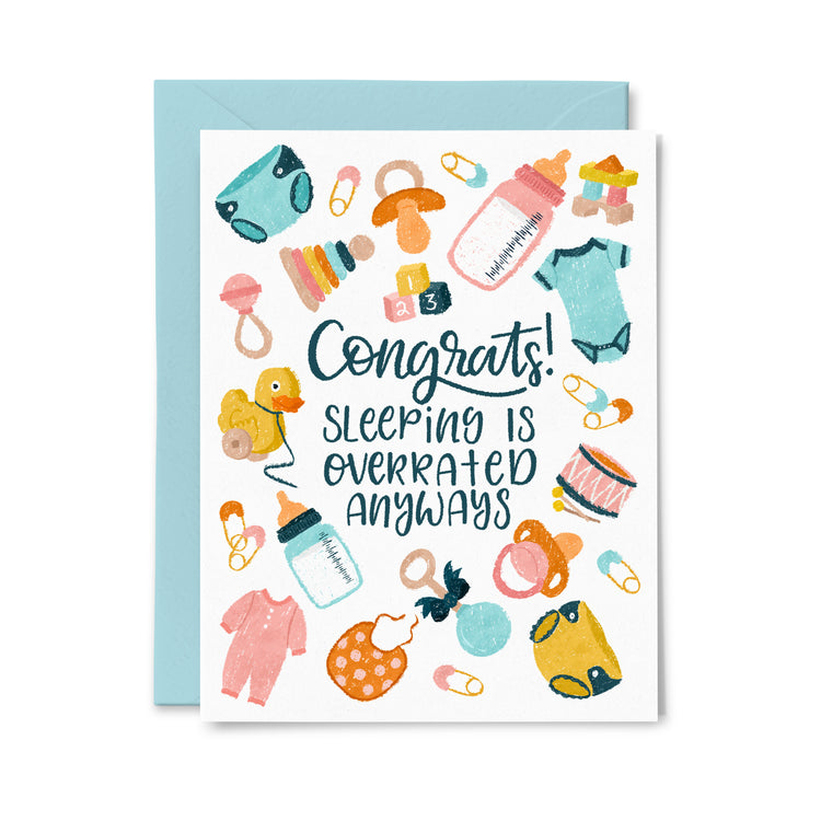 Sleep is Overrated Greeting Card