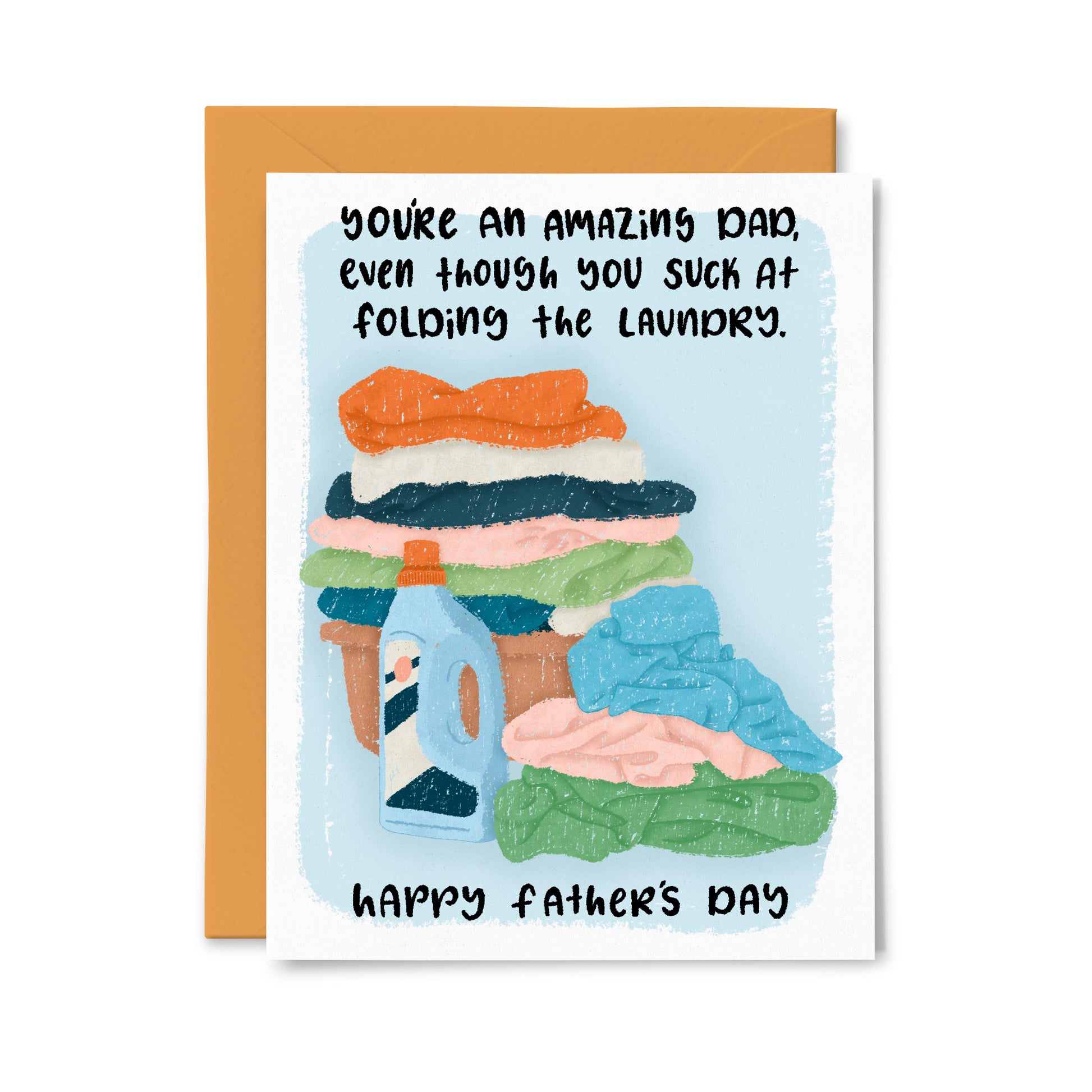 Suck at Folding Laundry Greeting Card