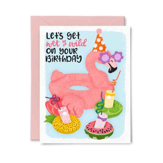 Wet and Wild Birthday Greeting Card
