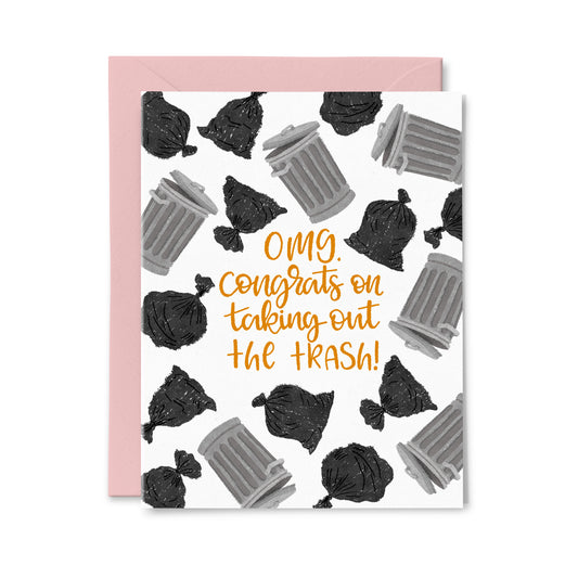 Taking out the Trash Greeting Card