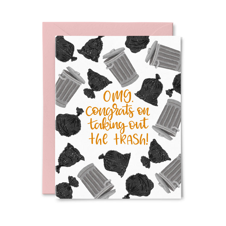 Taking out the Trash Greeting Card