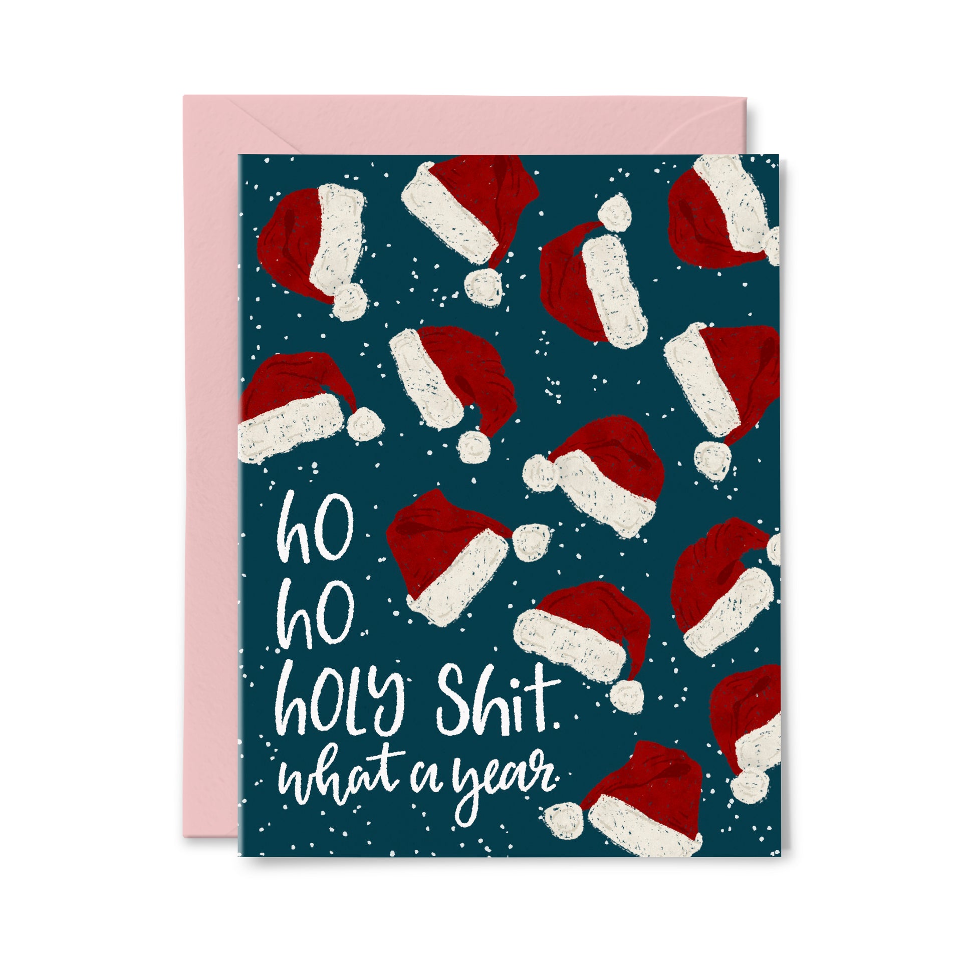 Holy Shit What a Year Holiday Greeting Card