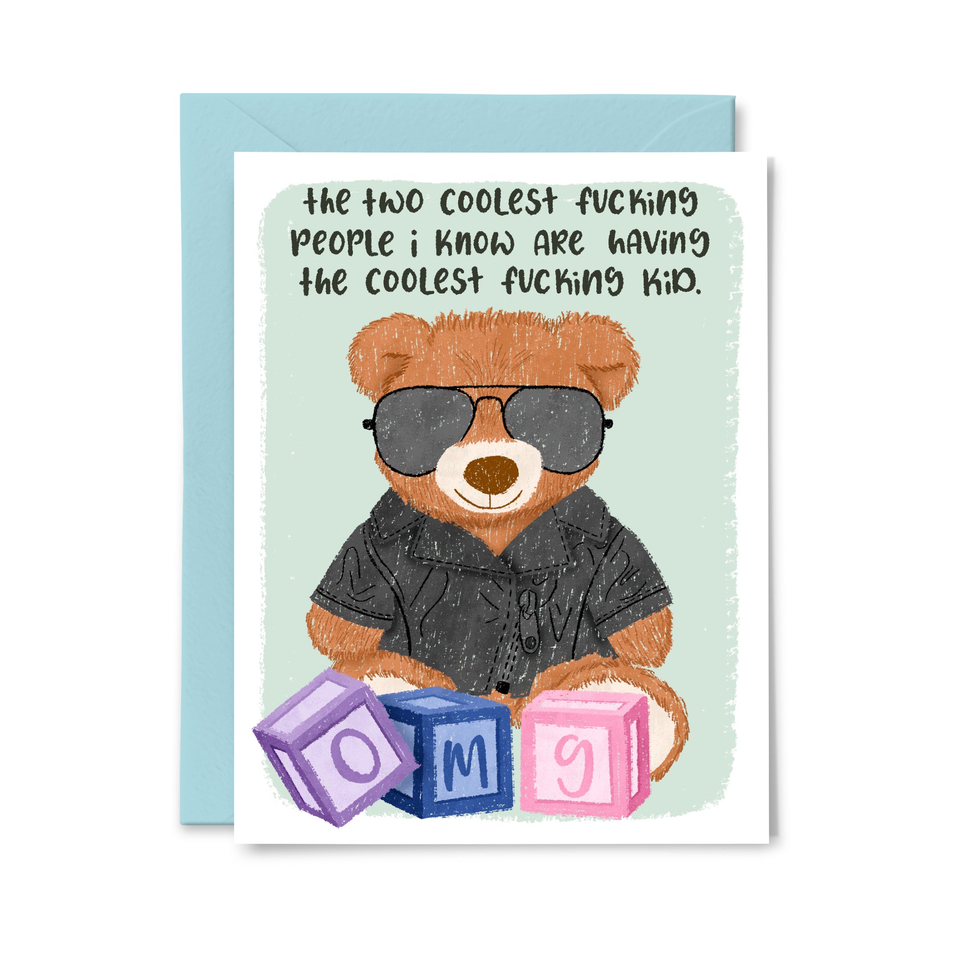 Coolest Fucking Kid Greeting Card