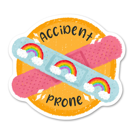 Accident Prone Sticker
