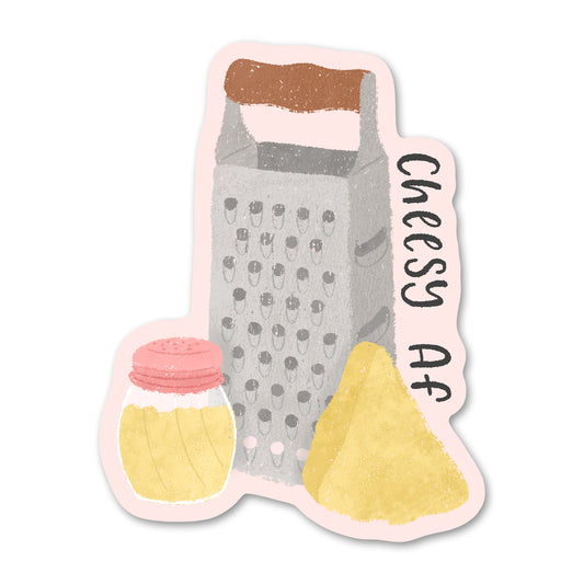 Cheesy AF Sticker
