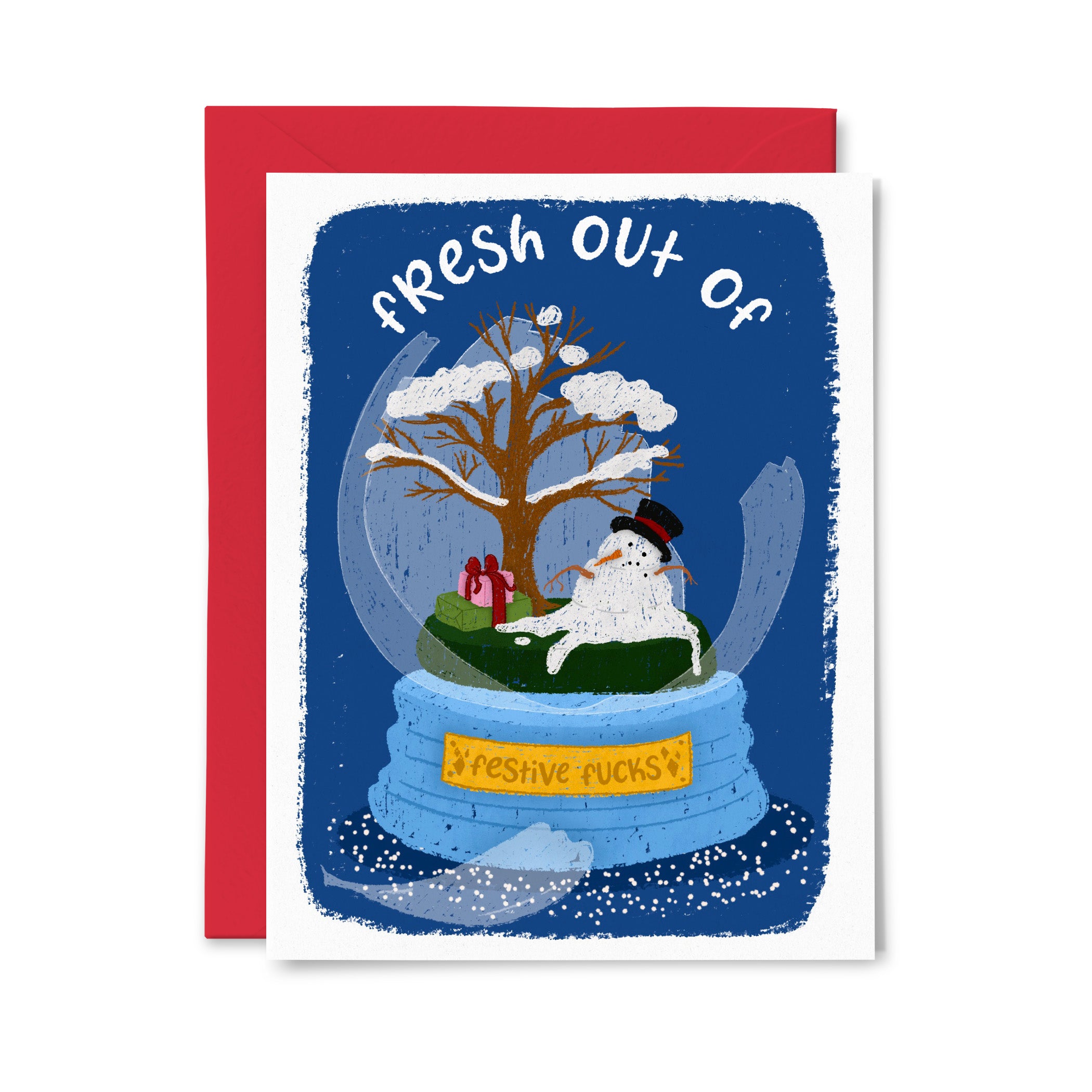 Fresh out of Festive Fucks Greeting  Card