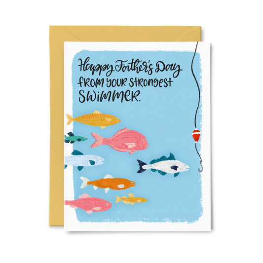 Strongest Swimmer Greeting Card
