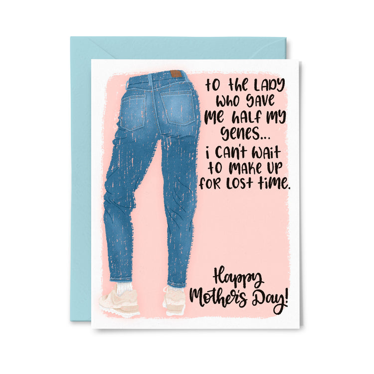 Half your Genes - Bio Mom Greeting Card