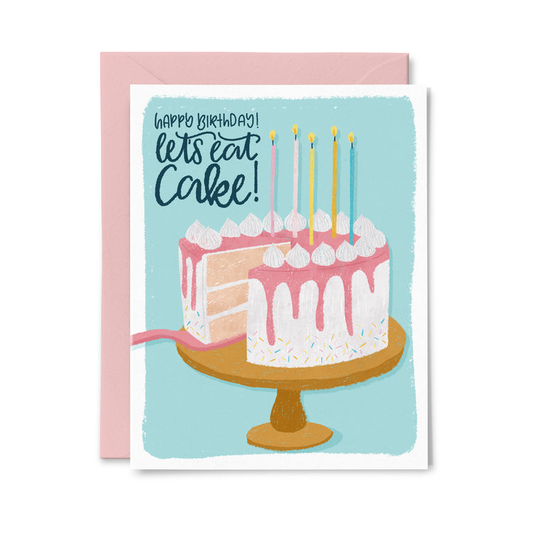Let's Eat Cake Greeting Card
