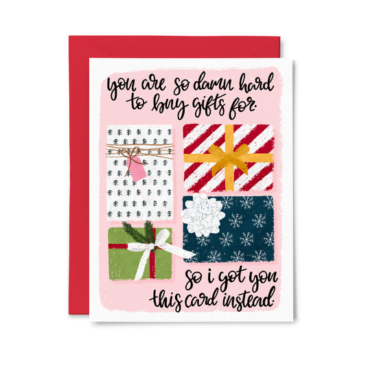 Hard to Buy Gifts For Greeting Card
