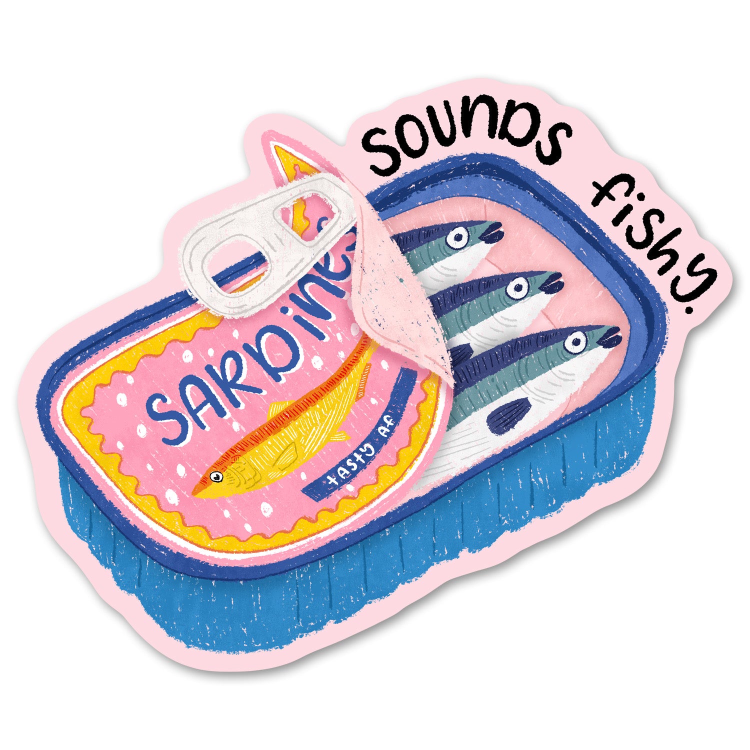 Sounds Fishy Sardine Sticker