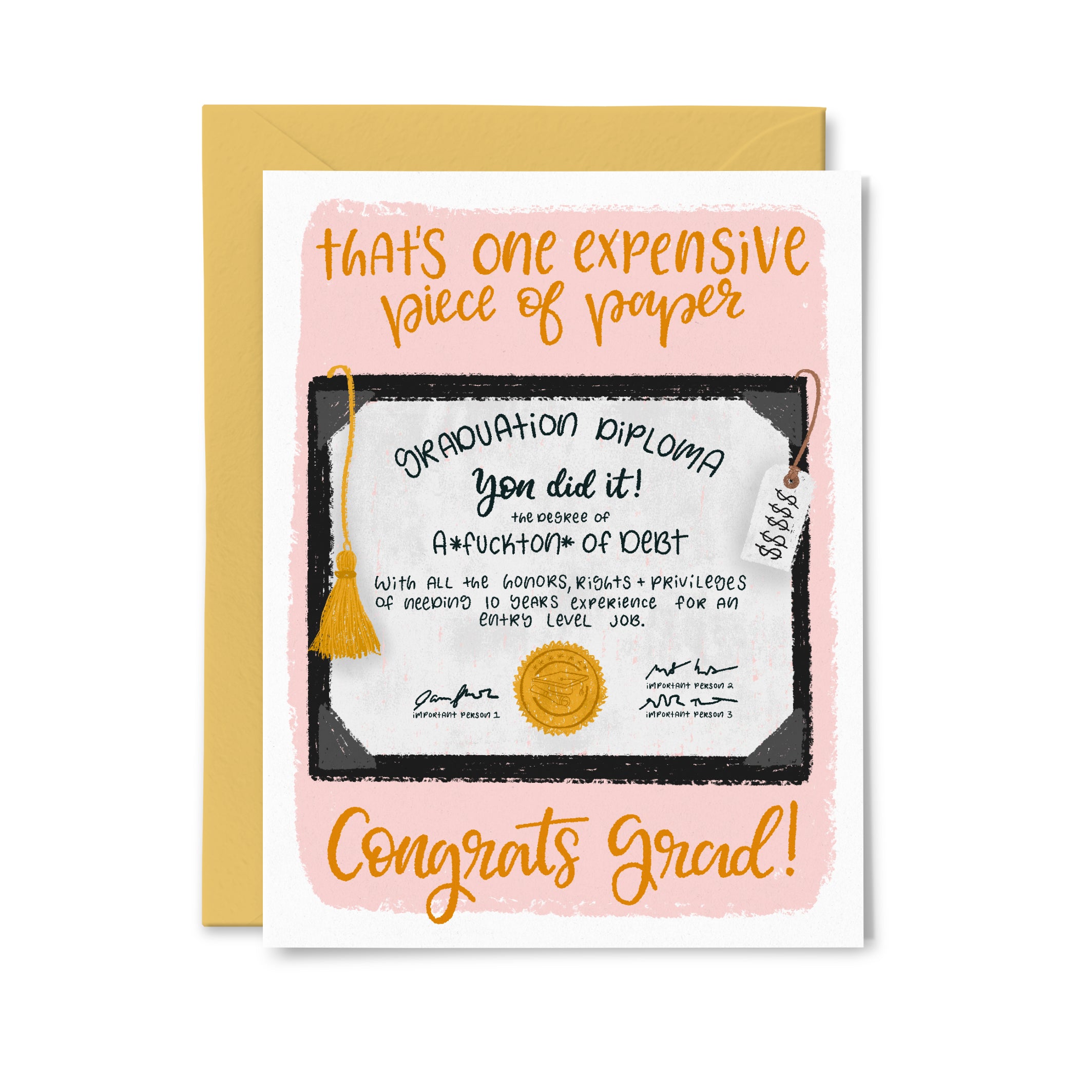 Expensive Piece of Paper Greeting Card