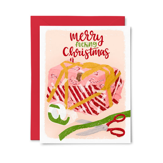 Merry Fucking Christmas Greeting Card