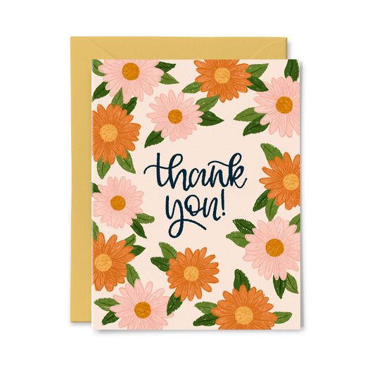 Daisy Thank You Greeting Card