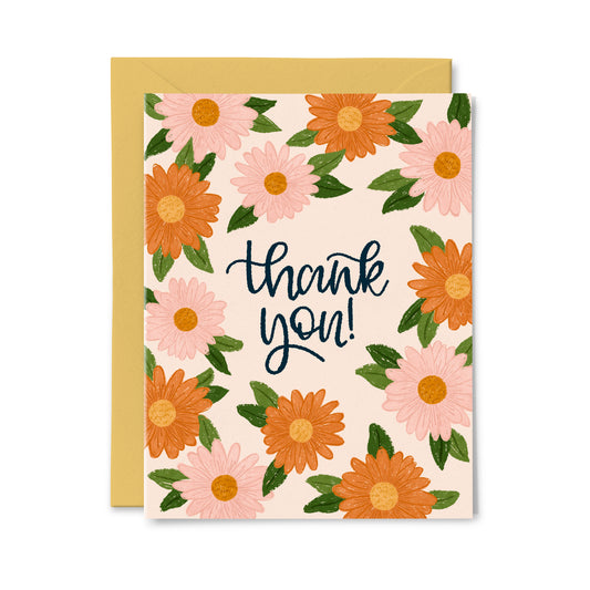 Daisy Thank You Greeting Card