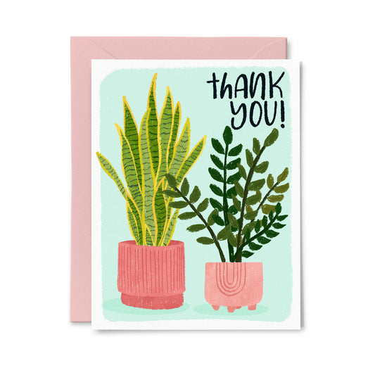 House Plant Thank You Greeting Card