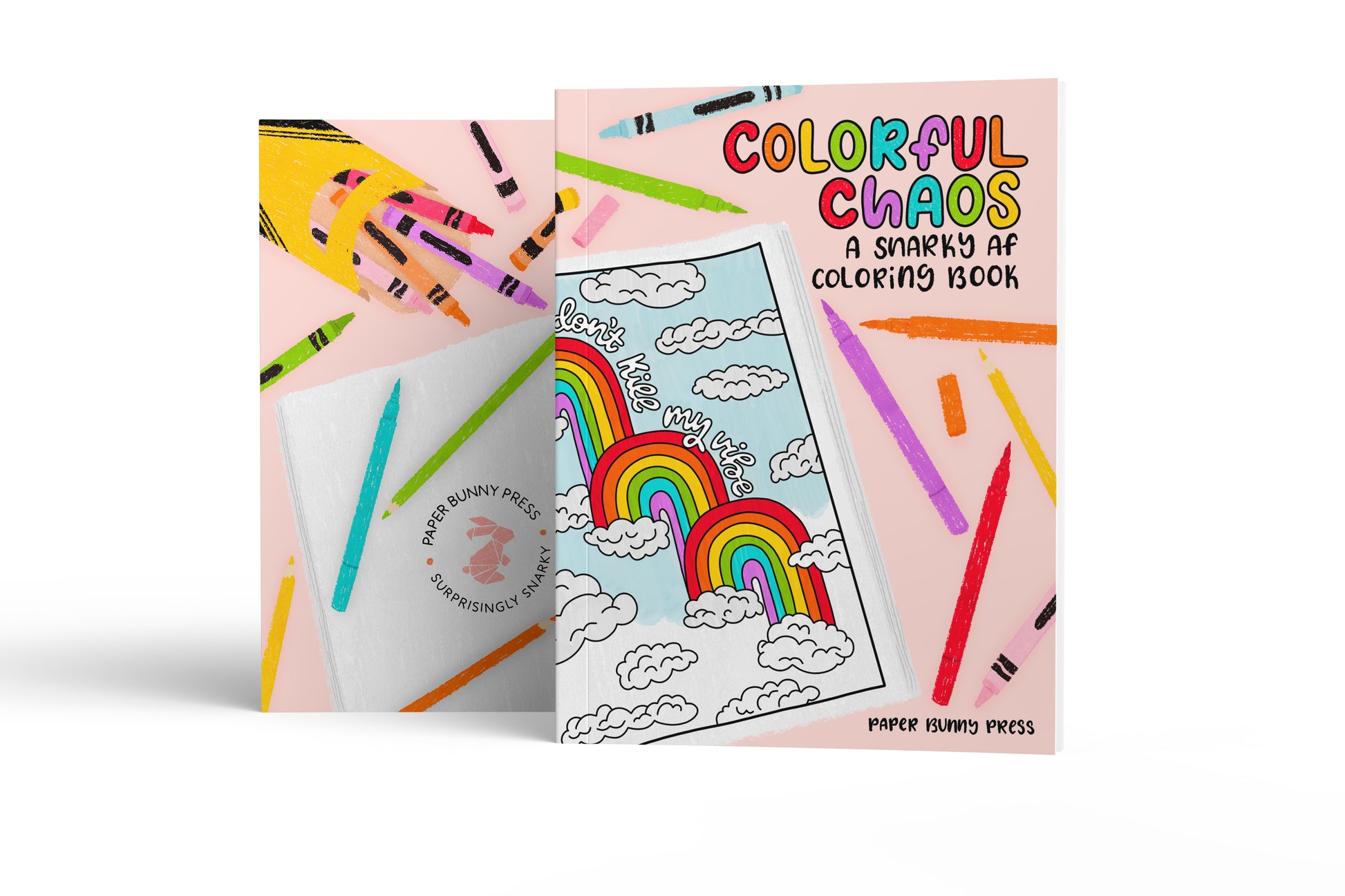 Colorful Chaos, a snarky coloring book