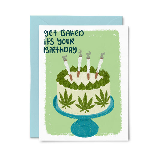 Get Baked Birthday Greeting Card