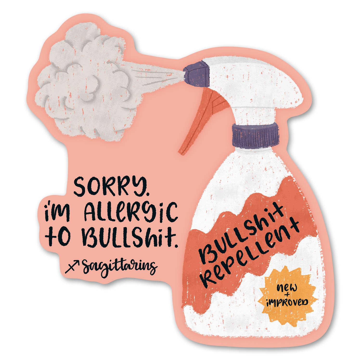 Funny Sagittarius Zodiac Sticker