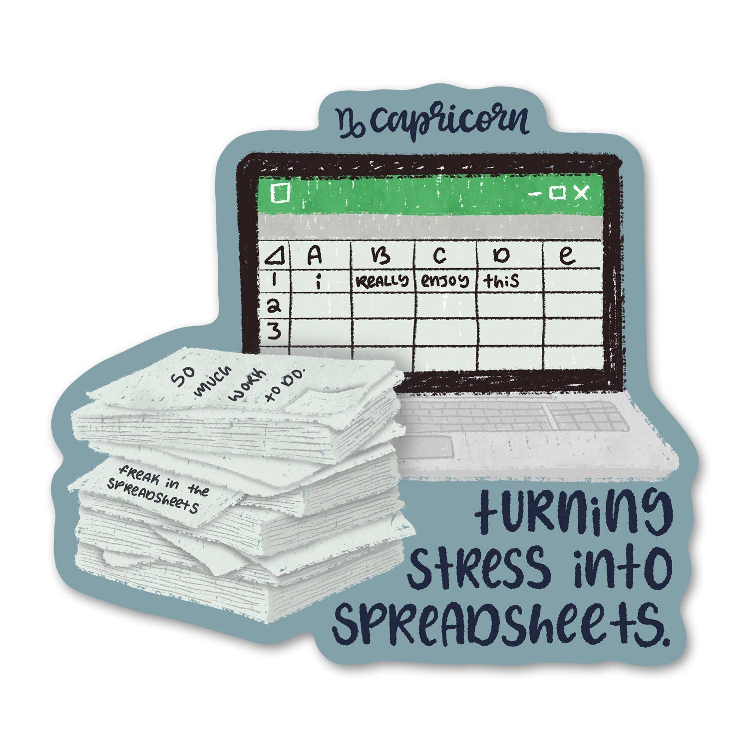 Funny Capricorn Zodiac Sticker