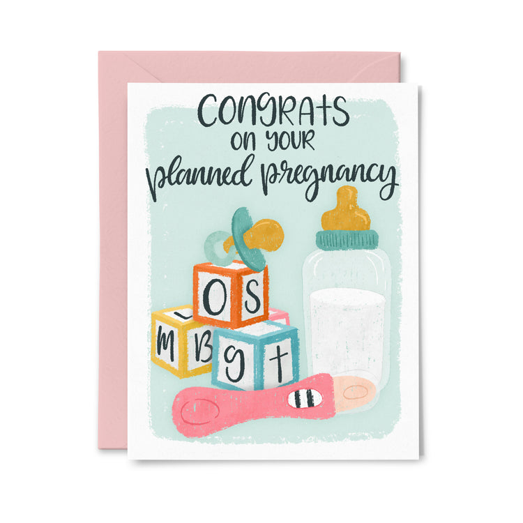 Congrats on your Planned Pregnancy Greeting Card