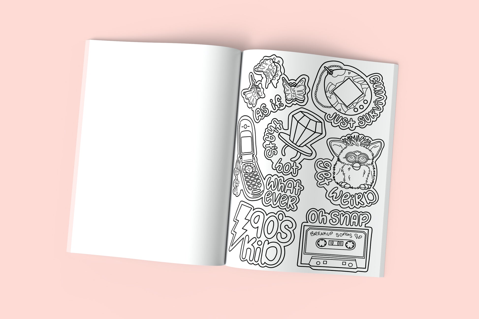 Colorful Chaos, a snarky coloring book
