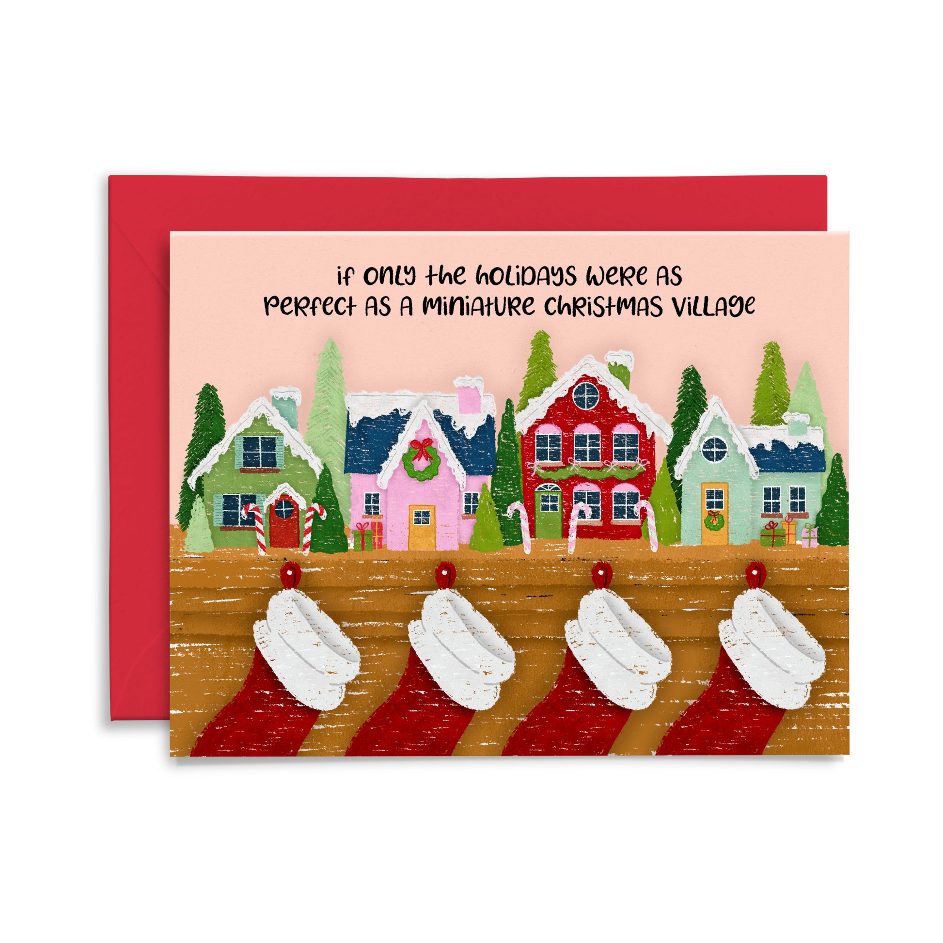 Christmas Village Greeting Card