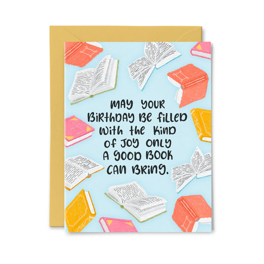 Good Book Joy Birthday Greeting Card