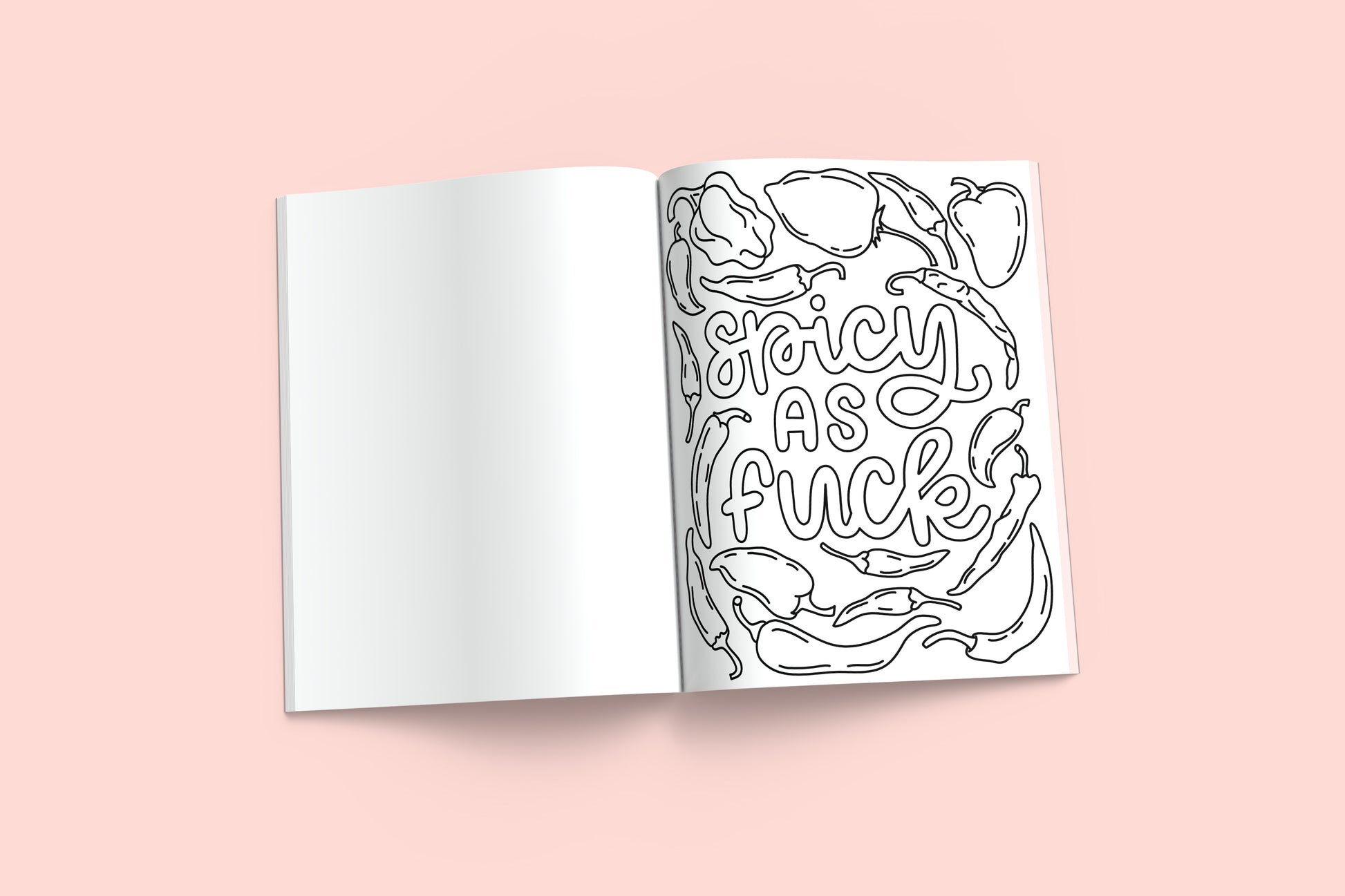 Colorful Chaos, a snarky coloring book
