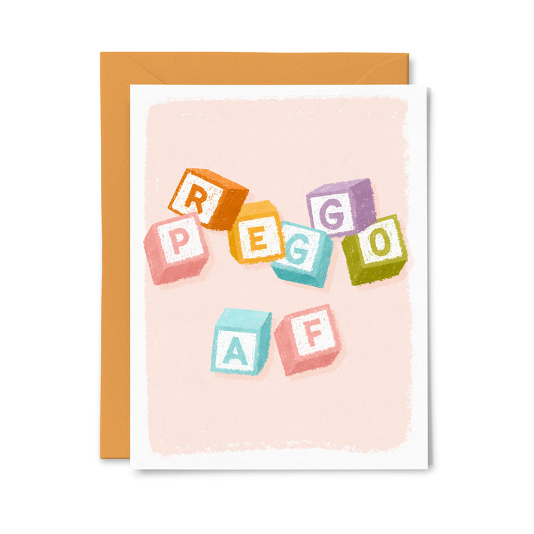 Preggo AF Greeting Card
