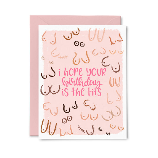 Birthday Tits Greeting Card