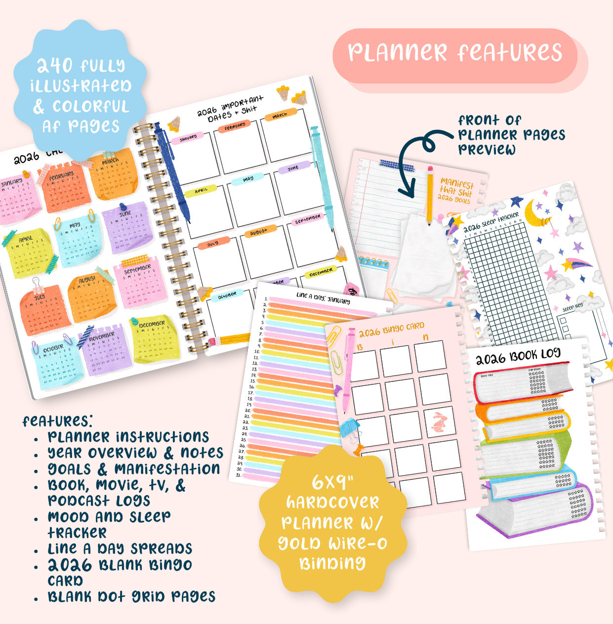 PRE-ORDER: 2026 Here We Fucking Go Again Planner