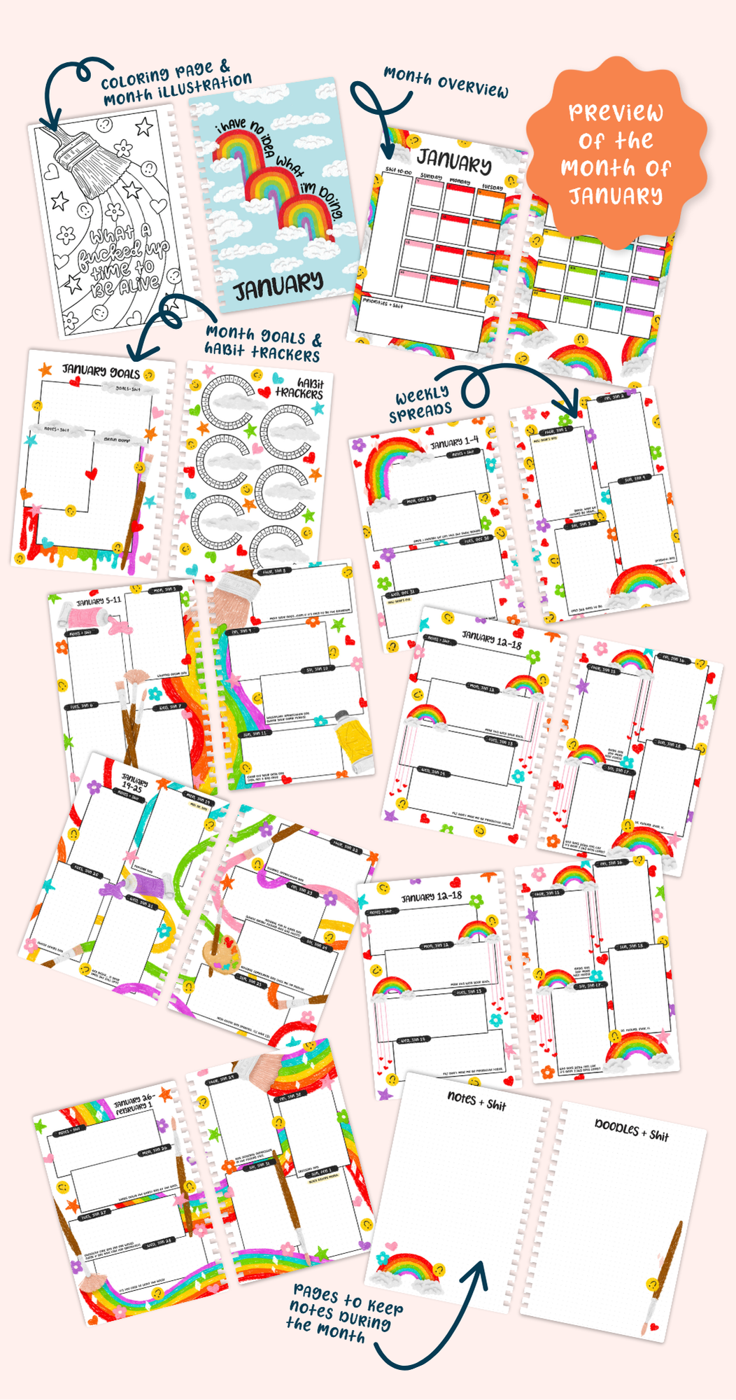 PRE-ORDER: 2026 Here We Fucking Go Again Planner