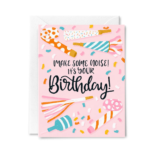 Birthday Noise Makers Greeting Card