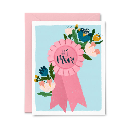 Number One Mom Greeting Card