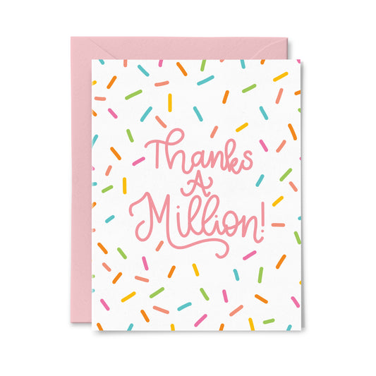 Confetti Thank You Greeting Card